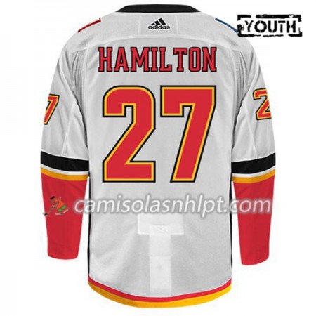 Camisola Calgary Flames DOUGIE HAMILTON 27 Adidas Branco Authentic - Criança
